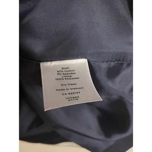 Talbots Striped Blazer Jacket‎ Women Size 12 Tan Green Blue 4 Button Career - Picture 7 of 7